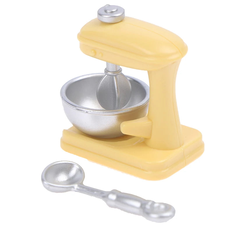 1/12 Miniature Doll House Simulation Mini Mixer Miniature Toy Model Kitchen Appliance Decoration