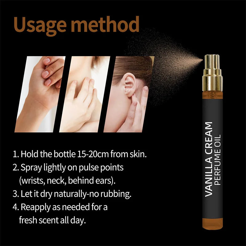 France Gourmet Fragrance Vanilla Cream Perfume Spray Unisex Passion Vanilla Eau De Parfum Irresistible Temptation Charm Perfume