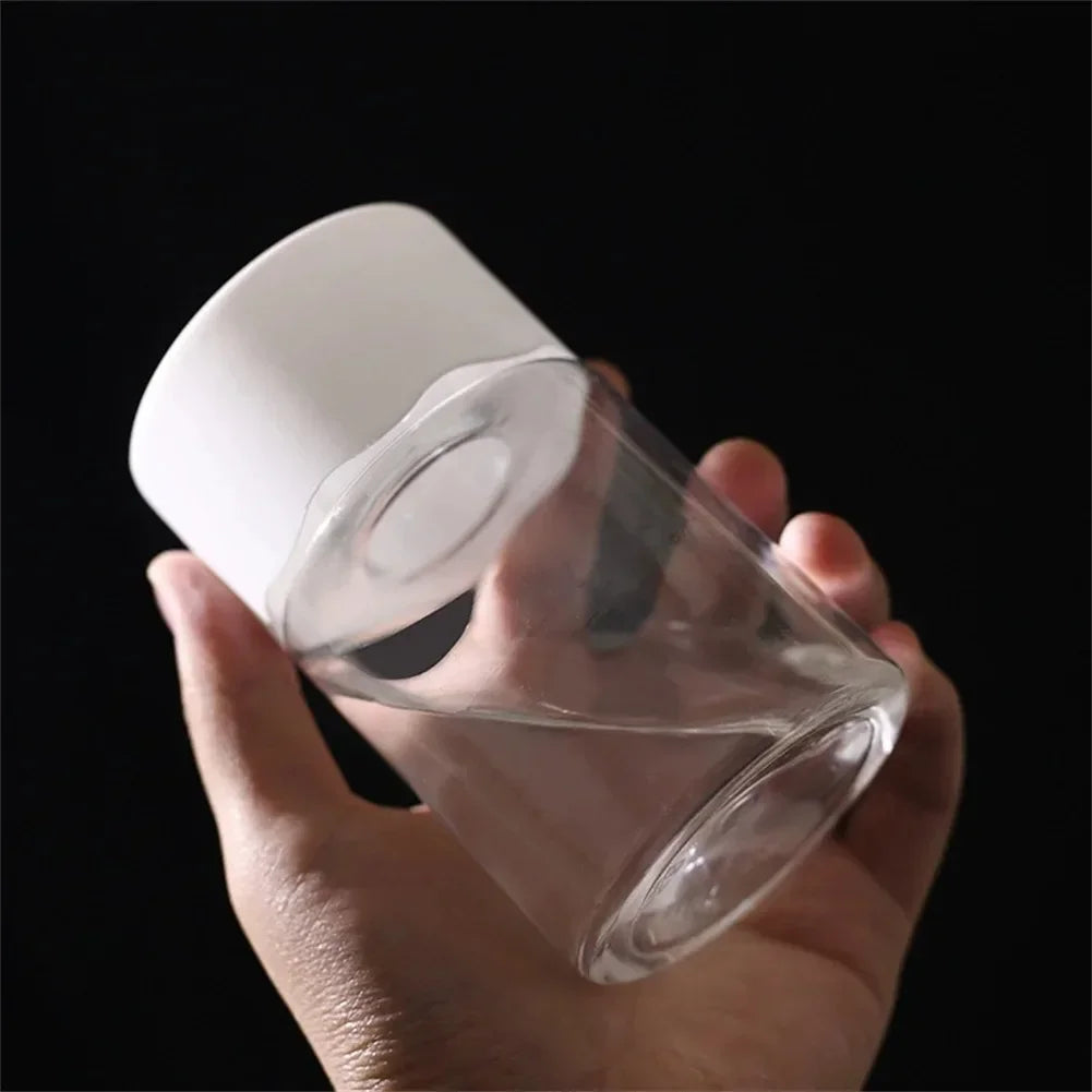 1pc Transparent Hydroponic Pot for Pothos Cuttings Plastic Flower Vase Round Container Living Room & Office Home Decor