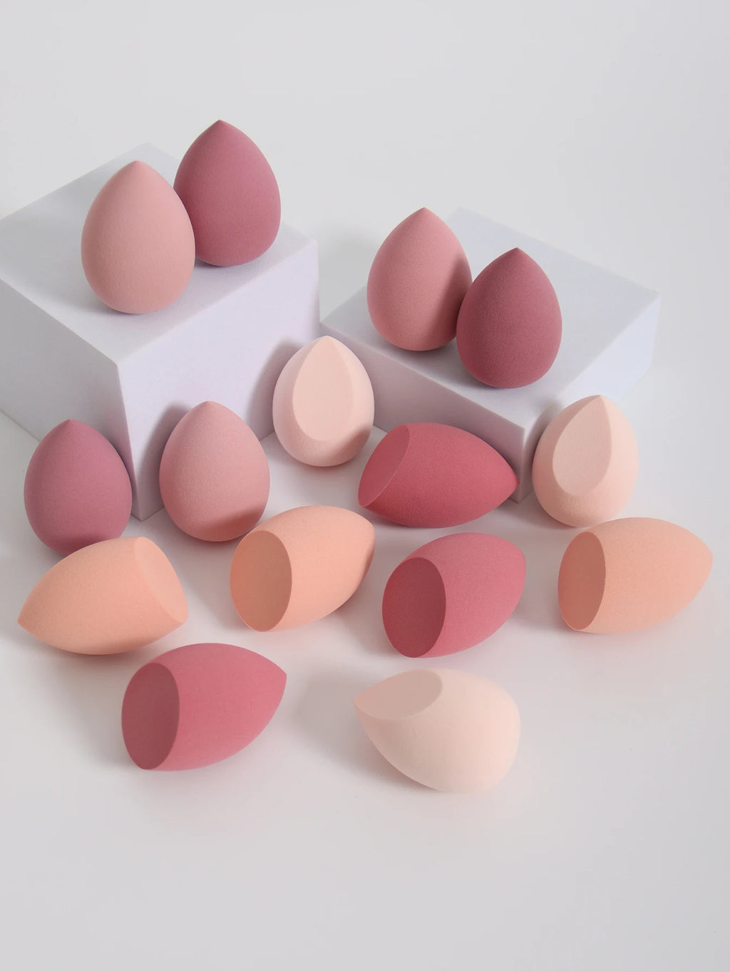 25 Beauty Eggs (Makeup Sponges), Foundation Make-Up Mixed Beauty Sponges, Liquid, Cream and Powder Flawless, Multi-Color Makeup