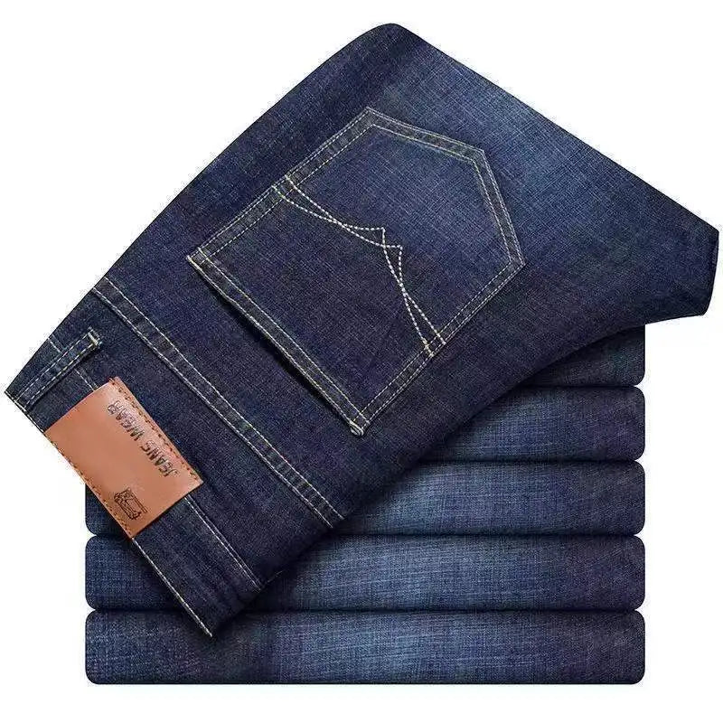 men's denim pants man business jeans for man straight man jeans blue black jeans for man large size jeans for man male