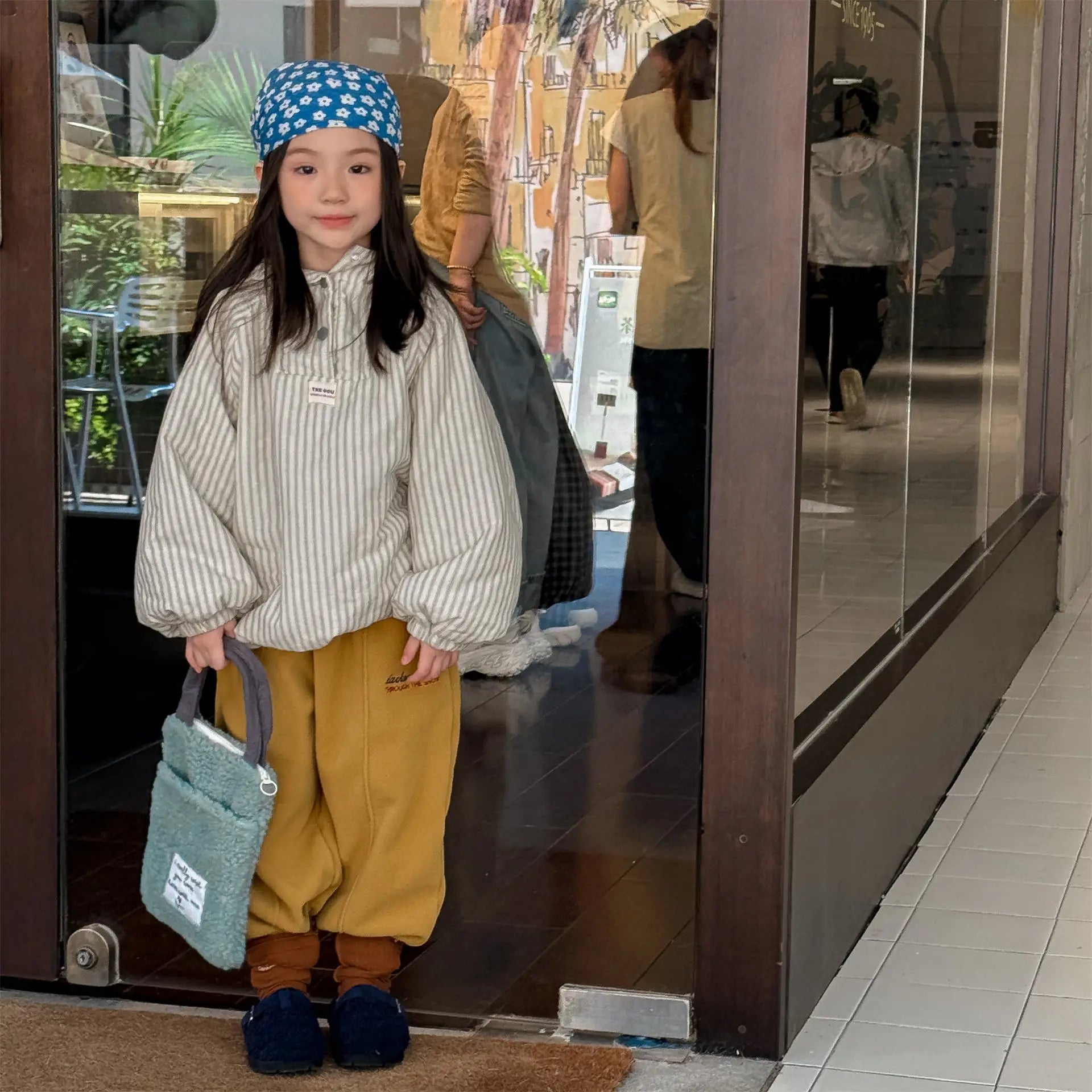 Cotton Clothes 2025 Autumn Winter New Childrens Clothing Korean Style Boys and Girls Fashion Pullover Hooded Cotton Clothes