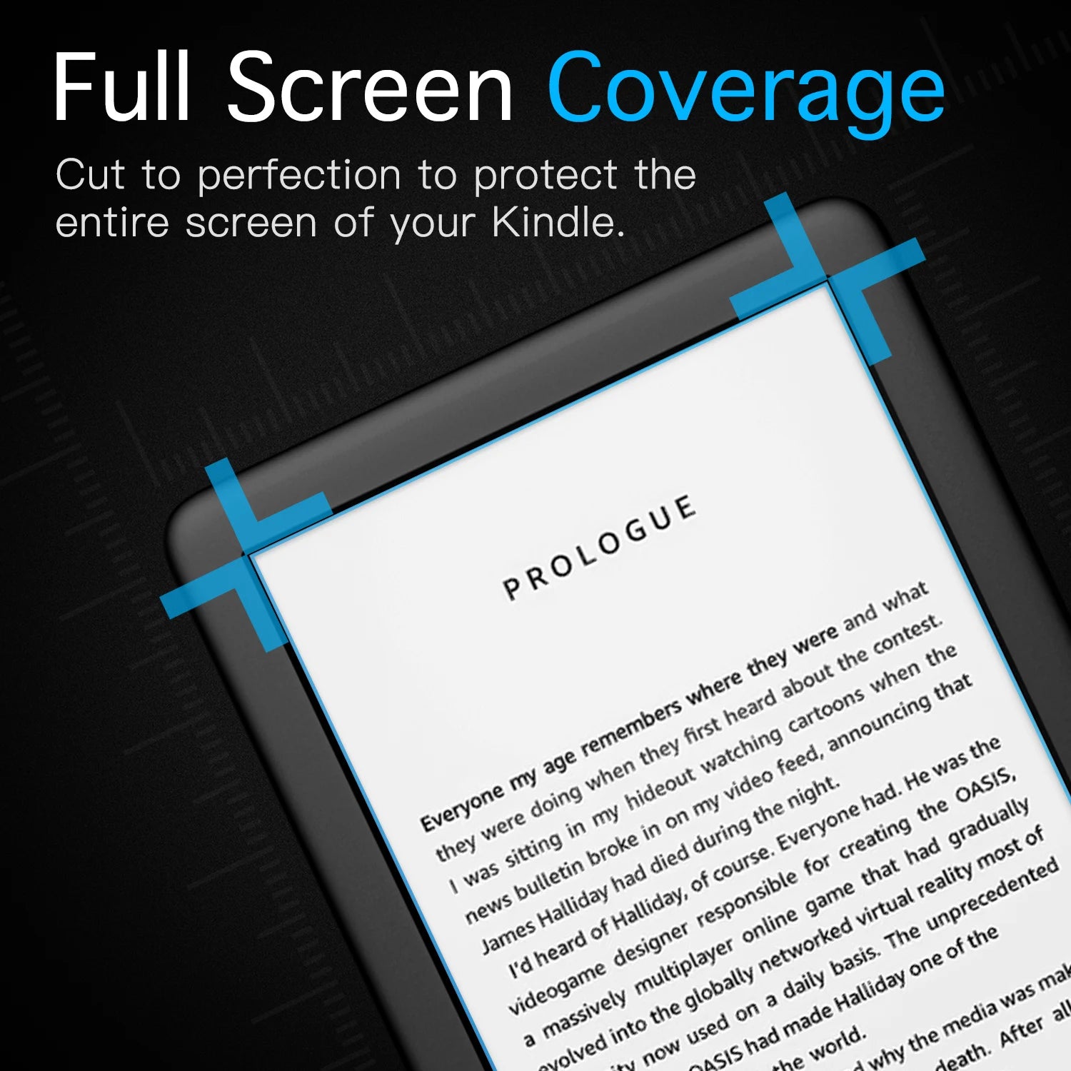 MoKo 2-Pack Anti-Glare Screen Protector for 6" All-New Kindle 11th Gen 2024/2022/10th Generation 2019,Full Coverage PET Film