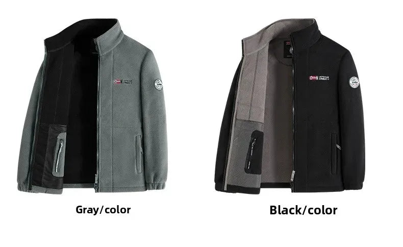 High Quality Thickened Fleece Lined Hat Jacket Embroidered Cotton Jacket Warmth Retention Outerwear for Men Summer Thin