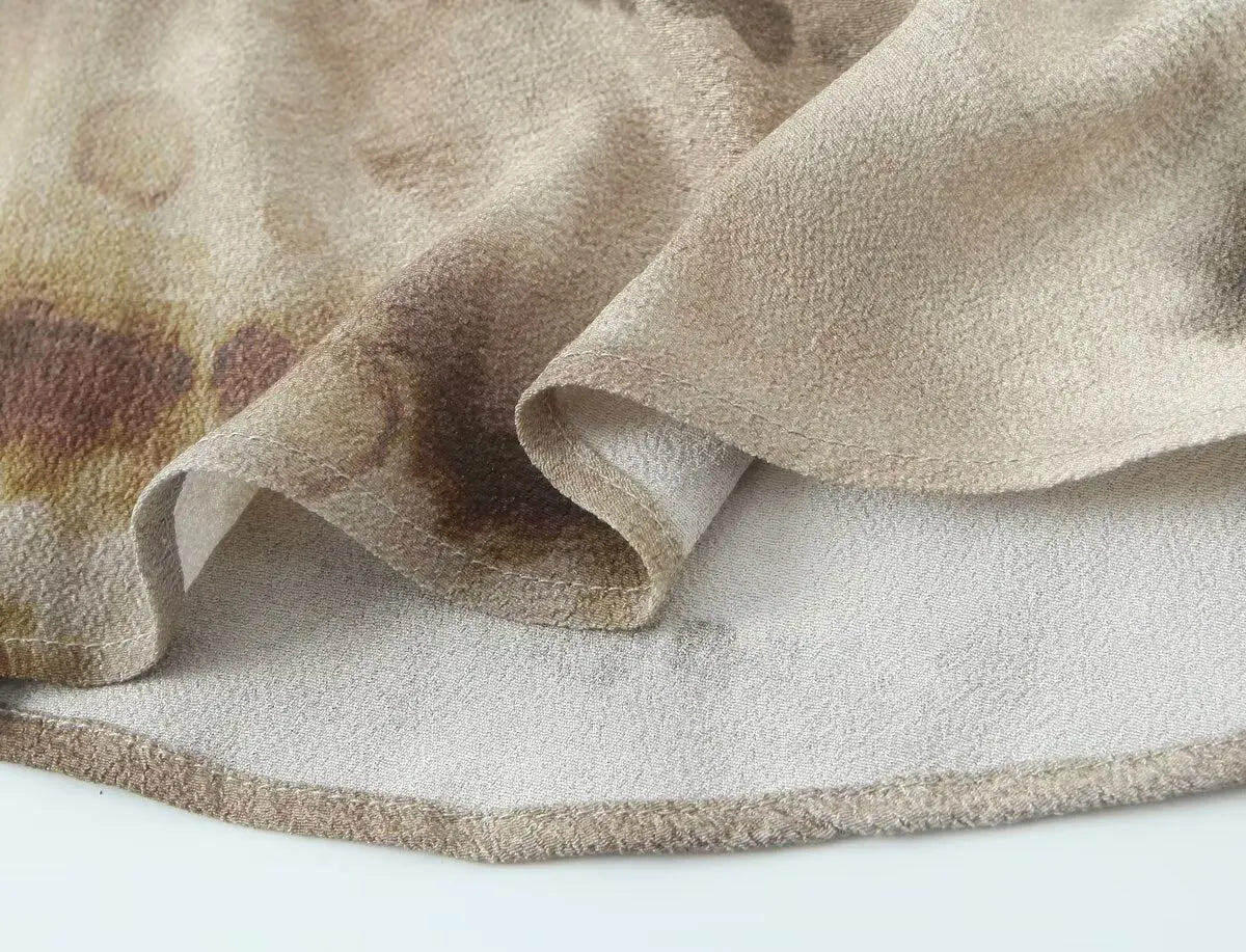 Women's clothing 2025 new fashion casual suits women's clothing European and American style tie-dye printed shirt straight pants