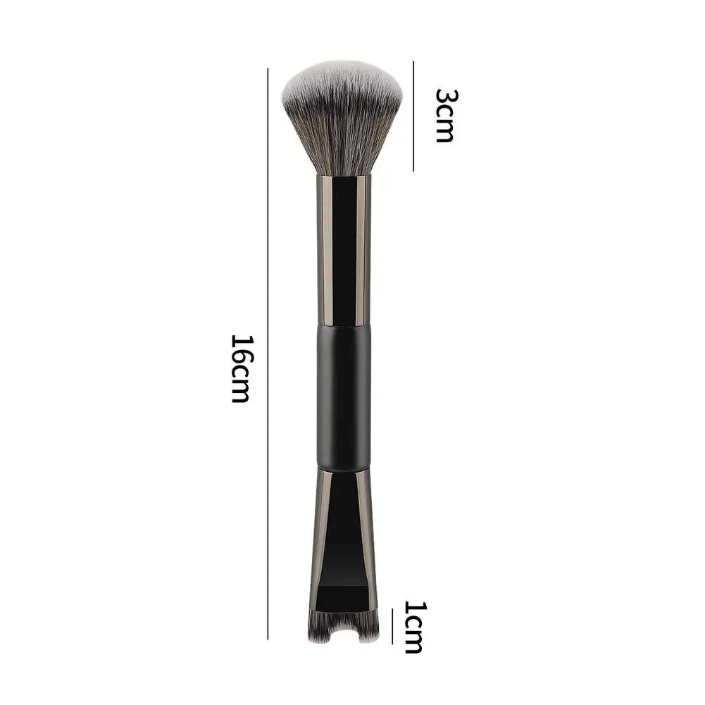 2 in 1 Dual-Ended Nose Contour U-Shaped Makeup Brush Makeup Brushes Foundation Loose Powder Blending Blush Brush Makeup Tool