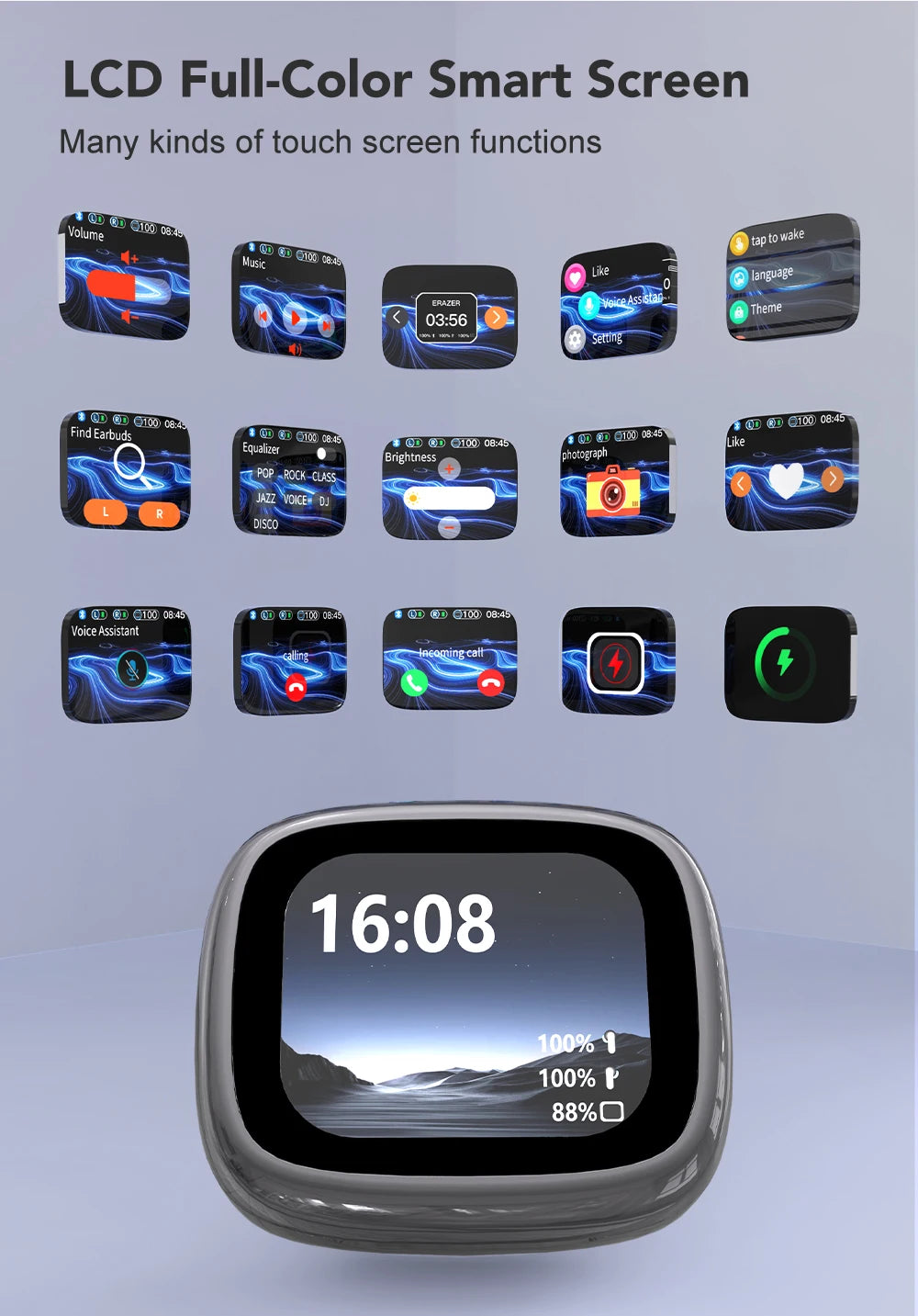 Translator ERAZER XF28 Bluetooth V6.0 Open-ear True Wireless EarbudsTranslation Earphones Office Travel,ASMR Headset APP