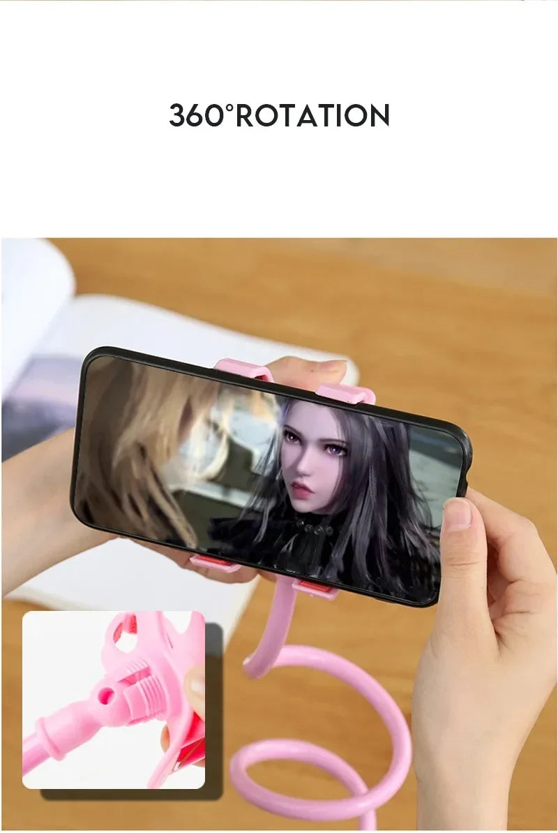 Universal Long Arm Lazy Person Bracket Mobile Phone Clamp Bedside Desktop Support For iPhone Xiaomi Huawei Samsung Phone Stands