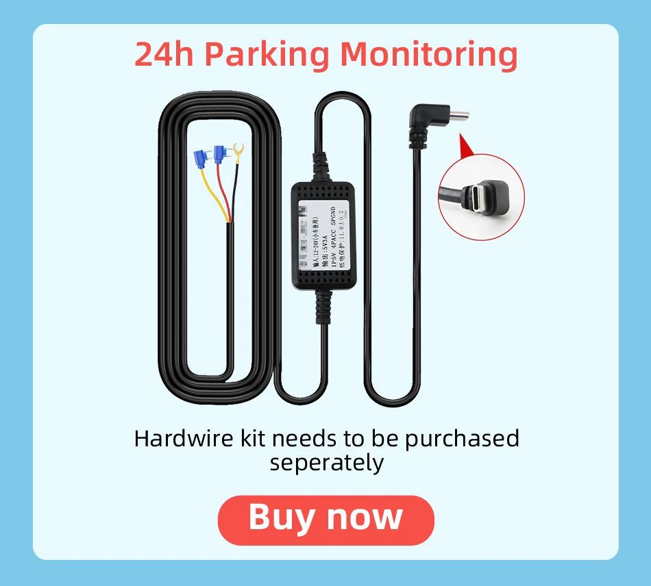 Vtopek 8.1 Inch 2.5K Dash Cam Wireless Carplay Android Auto Car DVR WiFi GPS Navigation Rearview Camera Dashboard Video Recorder