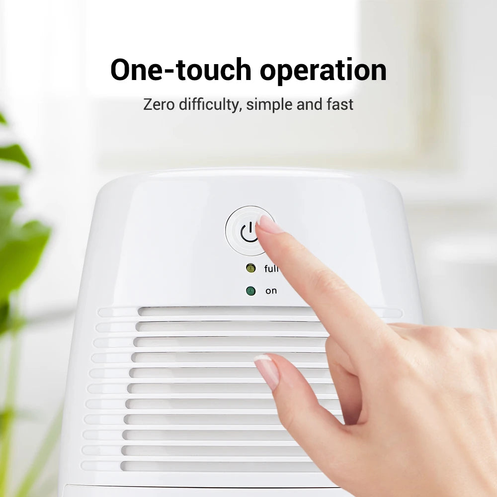 Household Small Dehumidifier for Home Portable Air Dry No Water Mist Mini Humidity Dehumidifiers for Bedroom with Auto Shut Off