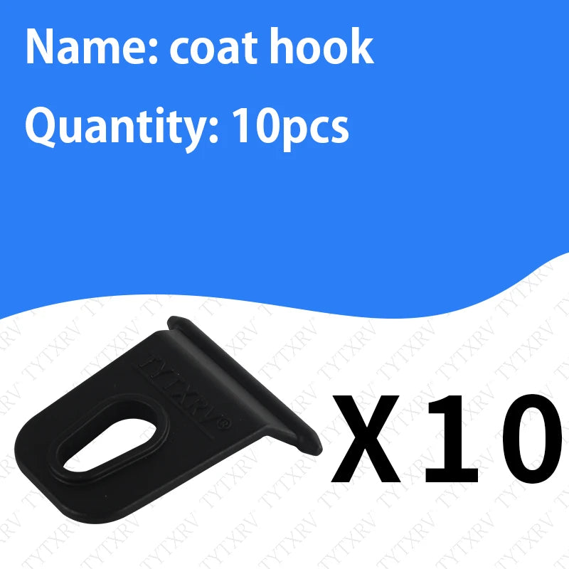 TYTXRV Black Universal Awning Coat Hook Hook Racks Suitable For RV Camping Caravan Party Light Stand Awnning Hook Accessories