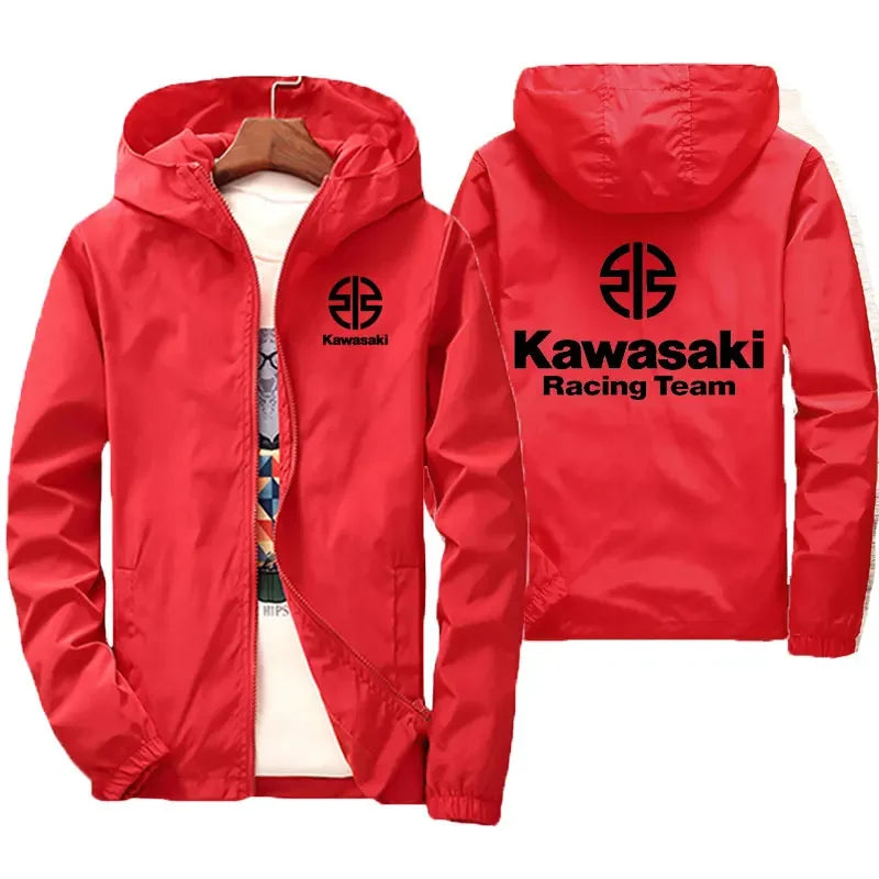 Kawasaki Logo Motorcycle Racing Team Men Jacket Coat Spring Autumn Women Jackets Clothes 2025 New Fashion Couple Clothing Coats