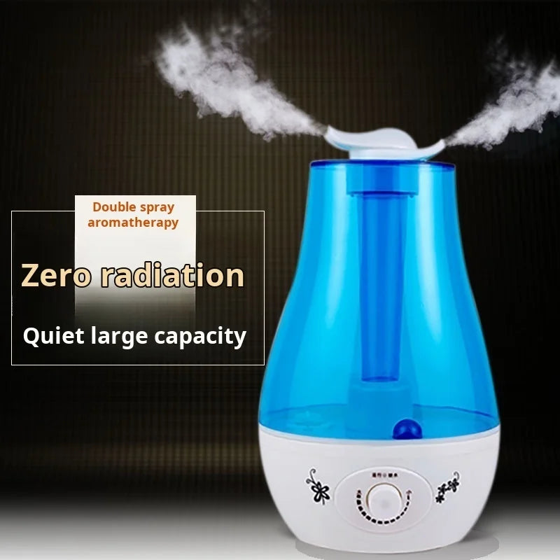 Household bedroom humidifier double spray large mist volume atomizing moisturizing Diffuser Ultrasonic Mini Aroma Air Purifier