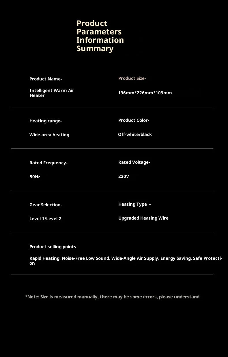 Household heater Desktop heater Desktop Electric Heater  High power office student dormitory electric heater Warm Air Blower