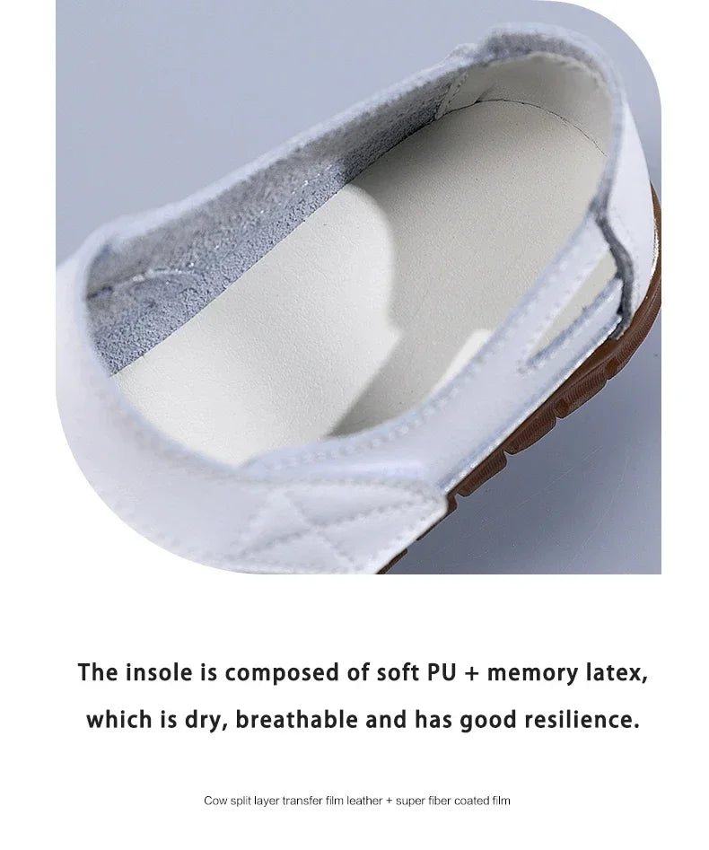 New Summer Women Sandals Ladies Roman Shoes Comfortable Flats Walking Slippers Covered Toe Beach Shoes Fashion White Shose