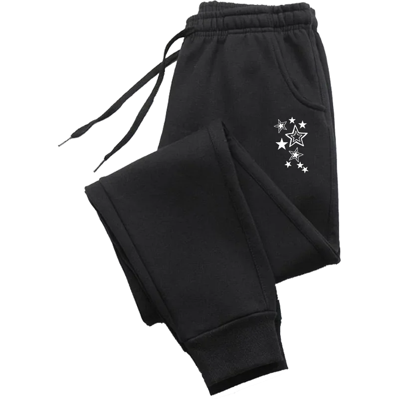 Clothes for Women Stars Print Pant Slacks Woman Clothing White Pants Women's Training Pants Trousers Womens Sweatpants Summer