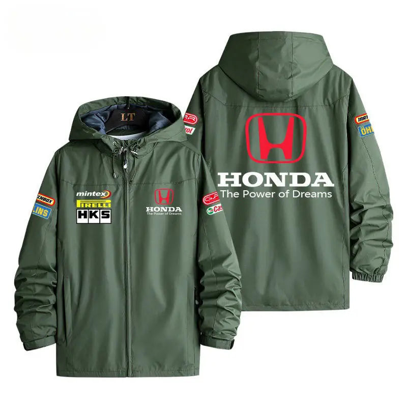 Honda joint coat, modified car racing suit, three in one windproof vest around the perimeter