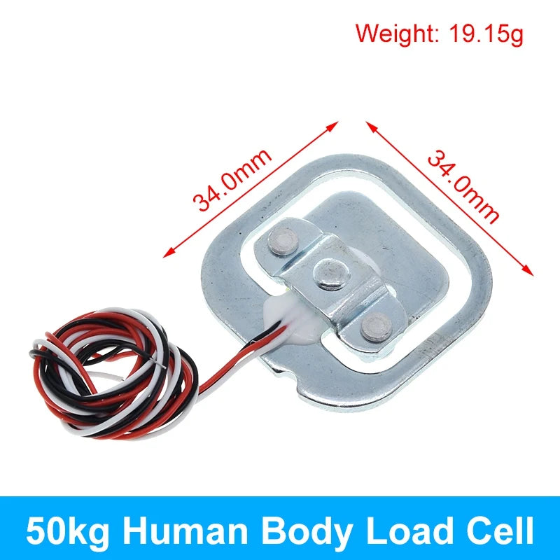 TZT Load Cell 1KG 5KG 10KG 20KG HX711 AD Module Weight Sensor Electronic Scale Aluminum Alloy Weighing Pressure Sensor