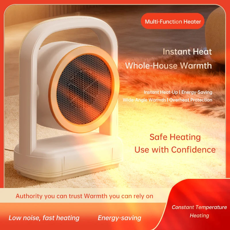 Desktop Heater Electric Heater Hot Air Blower Portable Heater Mini Energy Saving for Office Room Dormitory Home Appliance Warmer