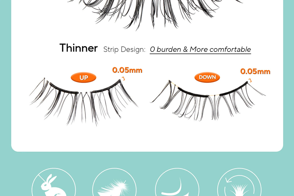 VYRILA Soft Magnetic Eyelashes No Glue Needed Reusable Natural Look 3D Lashes Easy Apply Soft Magnetic Lashes Kit for Eye Makeup