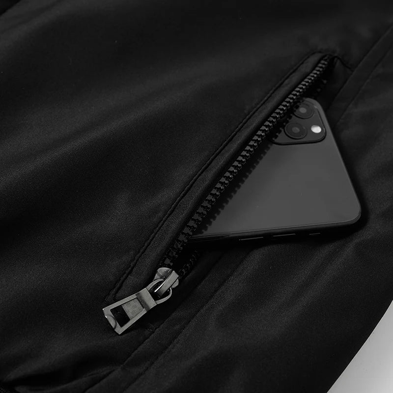 Thick Warm Autumn Winter Jackets for Men Business Office Dress Coat Casual Men's Winter Jacket Solid Color Luxury Outerwear Man