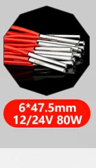 Trianglelab 3D Printer 6*20MM 12V/24V 40W Heater Cartridge With 100CM cable For 3D Printer for PT100 HOTEND Volcano MK8 MK9