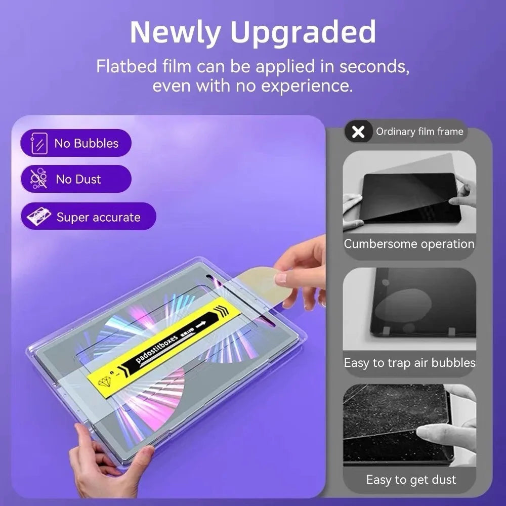 Auto Install Kit Tempered Glass For Xiaomi Pad 7 11.2 7Pro 2024 5 6 6S Pro Poco Pad12.1 RedmiPad SE 8.7 11 Pro12.1 Pro 5G 12.1