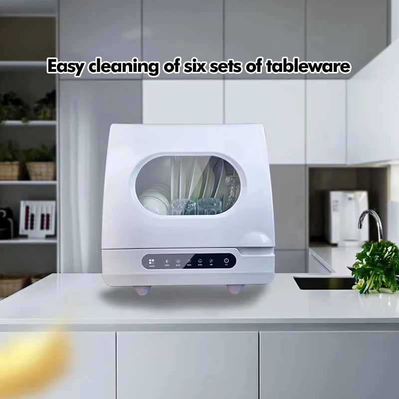 Household Automatic Dishwasher Installation Free Small Desktop Drying Integrated Anti-virus Sterilizing Intelligent Dish Washer