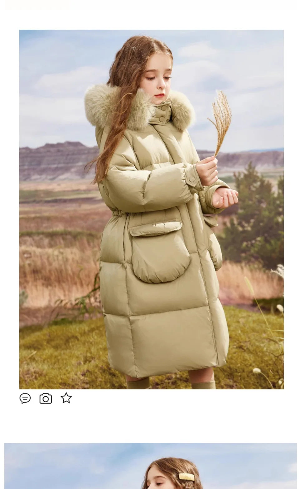 2025 New Winter Clothing for Girls Down Cotton Jacket for Children Cotton Jacket for Children Warm and Fashion Thick Coat