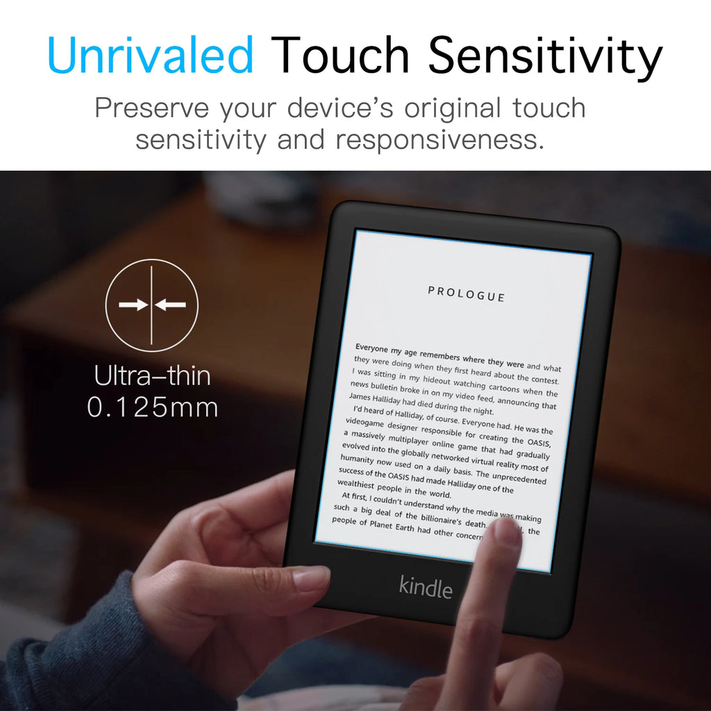 MoKo 2-Pack Anti-Glare Screen Protector for 6" All-New Kindle 11th Gen 2024/2022/10th Generation 2019,Full Coverage PET Film