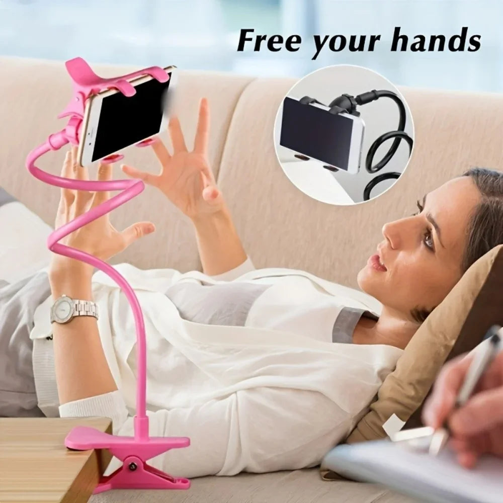 Universal Long Arm Lazy Person Bracket Mobile Phone Clamp Bedside Desktop Support For iPhone Xiaomi Huawei Samsung Phone Stands
