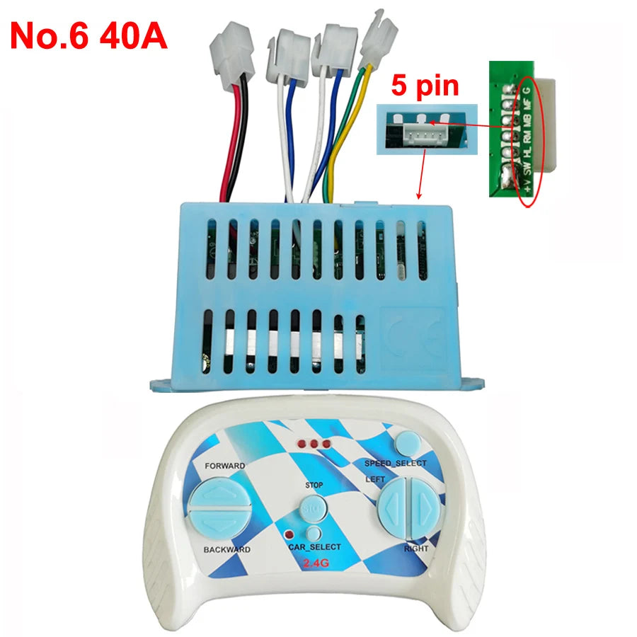 Children's electric car bluetooth remote control receiver with smooth start function,12V rc transmitter all kinds controller