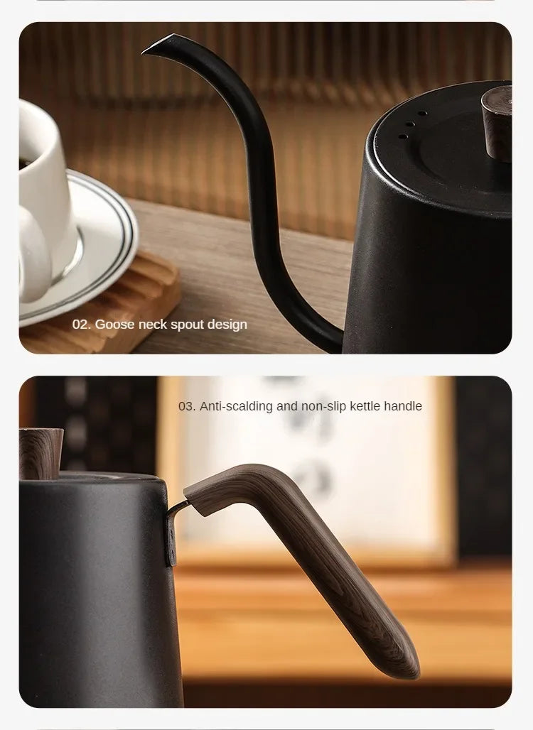 1000W Slim Mouth Pot Temperature Control Water Pot Tea Pot 220V Gooseneck Electric Coffee Pot Manual Brewing Coffee Pot