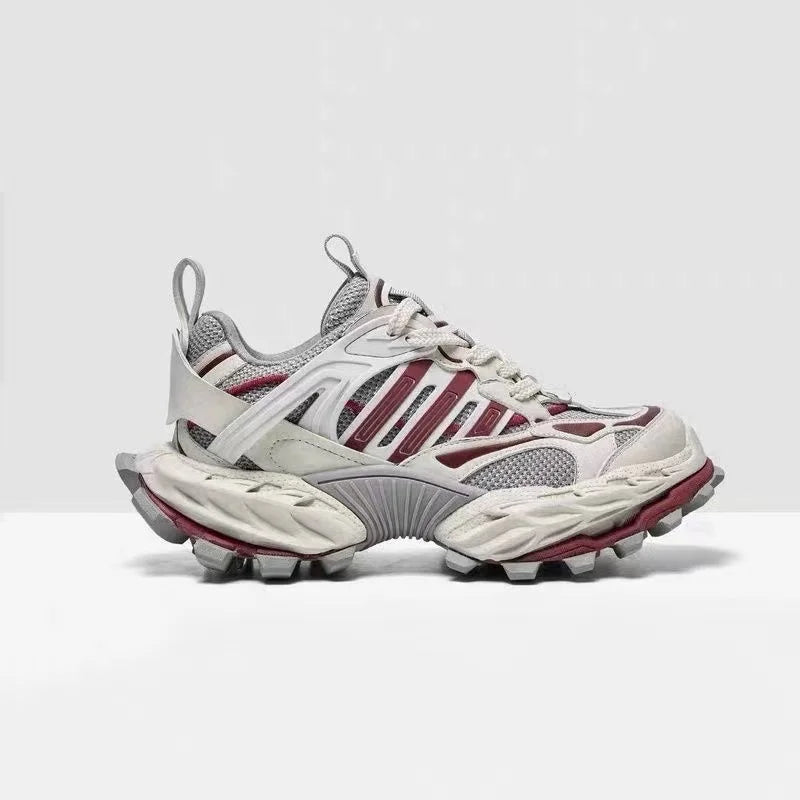 STRONGSHEN Men Running Shoes Ourdoor Jogging Trekking Sneakers Lace Up Mesh Athletic Shoes Comfortable Light Soft Sport Shose