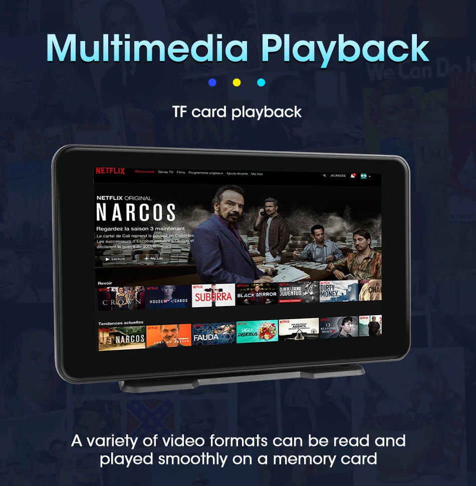 Vtopek 8.1 Inch 2.5K Dash Cam Wireless Carplay Android Auto Car DVR WiFi GPS Navigation Rearview Camera Dashboard Video Recorder