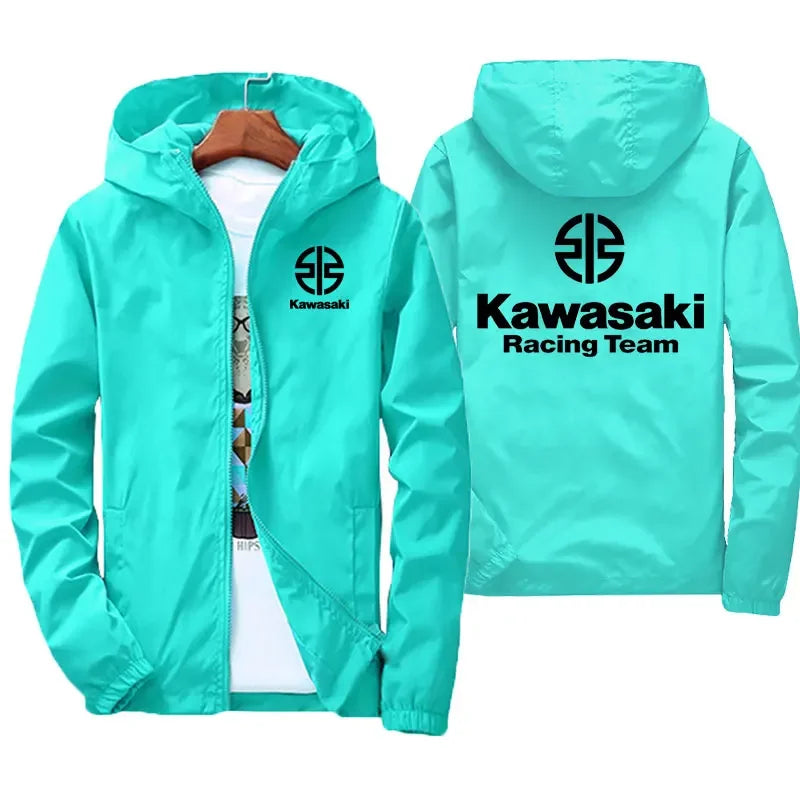 Kawasaki Logo Motorcycle Racing Team Men Jacket Coat Spring Autumn Women Jackets Clothes 2025 New Fashion Couple Clothing Coats