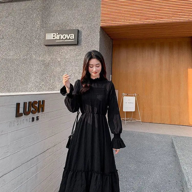 Clothing Holiday Female Dresses 2025 Beach Women's Dress Midi Long Sleeve X New Features of Cotton Summer Luxury Loose Trendy Xl