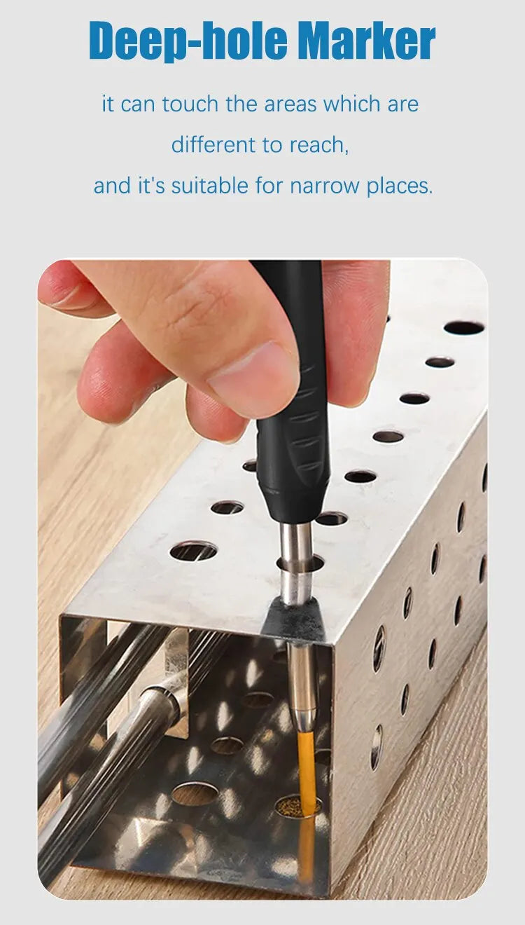 Solid Carpenter Pencil Set Woodworking Tools Mechanical Pencil 5 Colors Refill Construction Job Tools Carpentry Marking Scriber