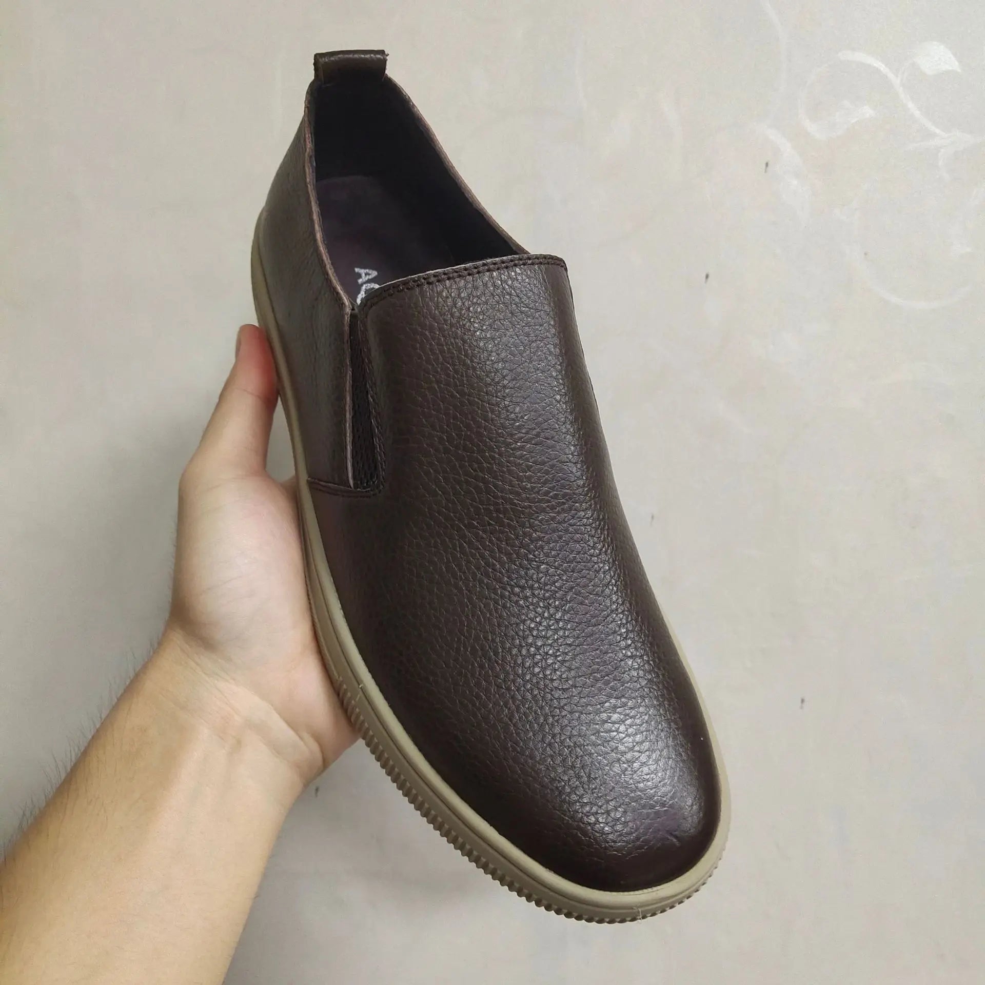2025 Shoes Man 100% Genuine Leather Man Flat Shoes Casual Loafers Slip On Flats Shoes Moccasins Man Driving Shoes