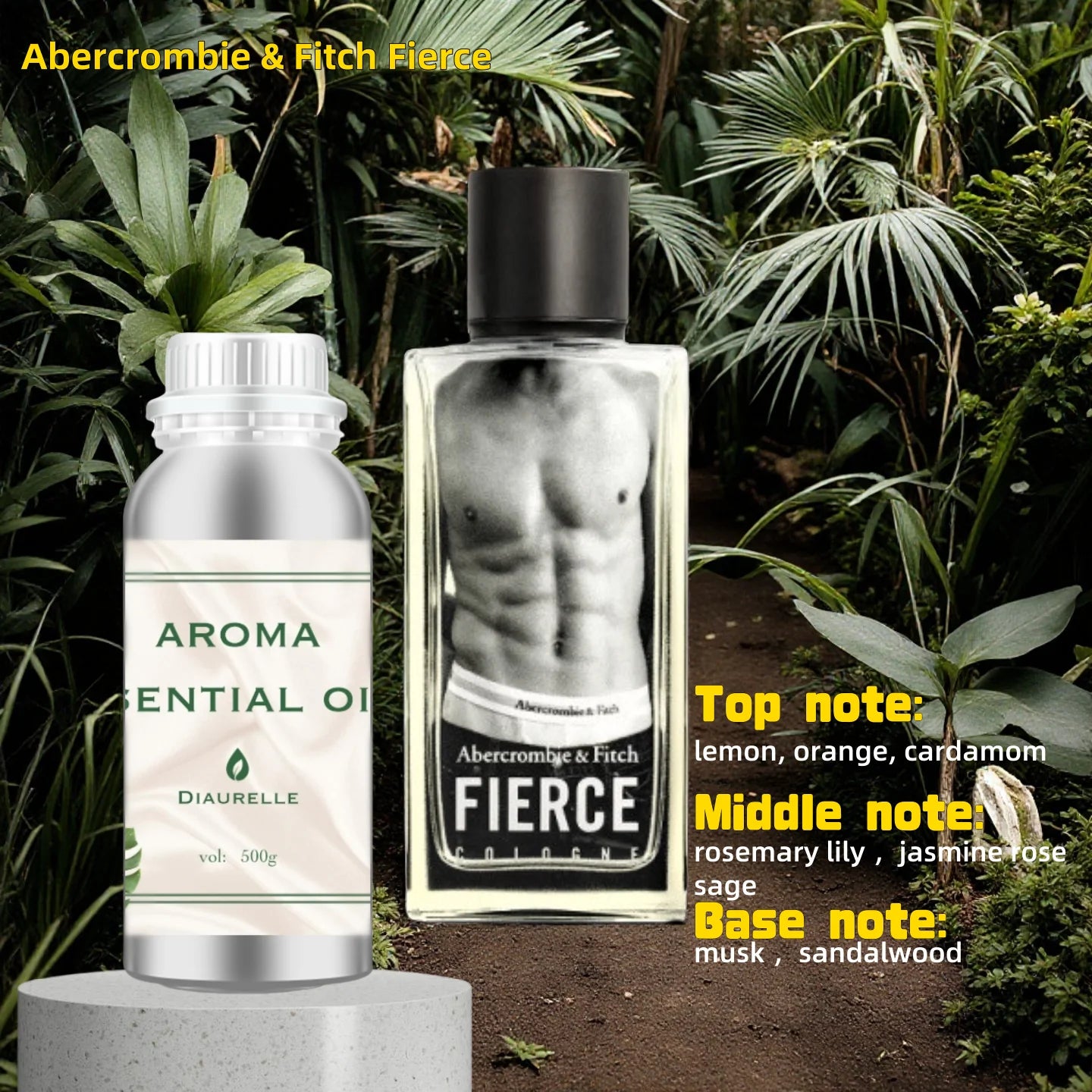 Aroma Diffuser Perfume Fragrance Oil Pure Scented Air Freshener Scent Diffusers Diaurelle 500ML Essential Oil Diffuser Natural