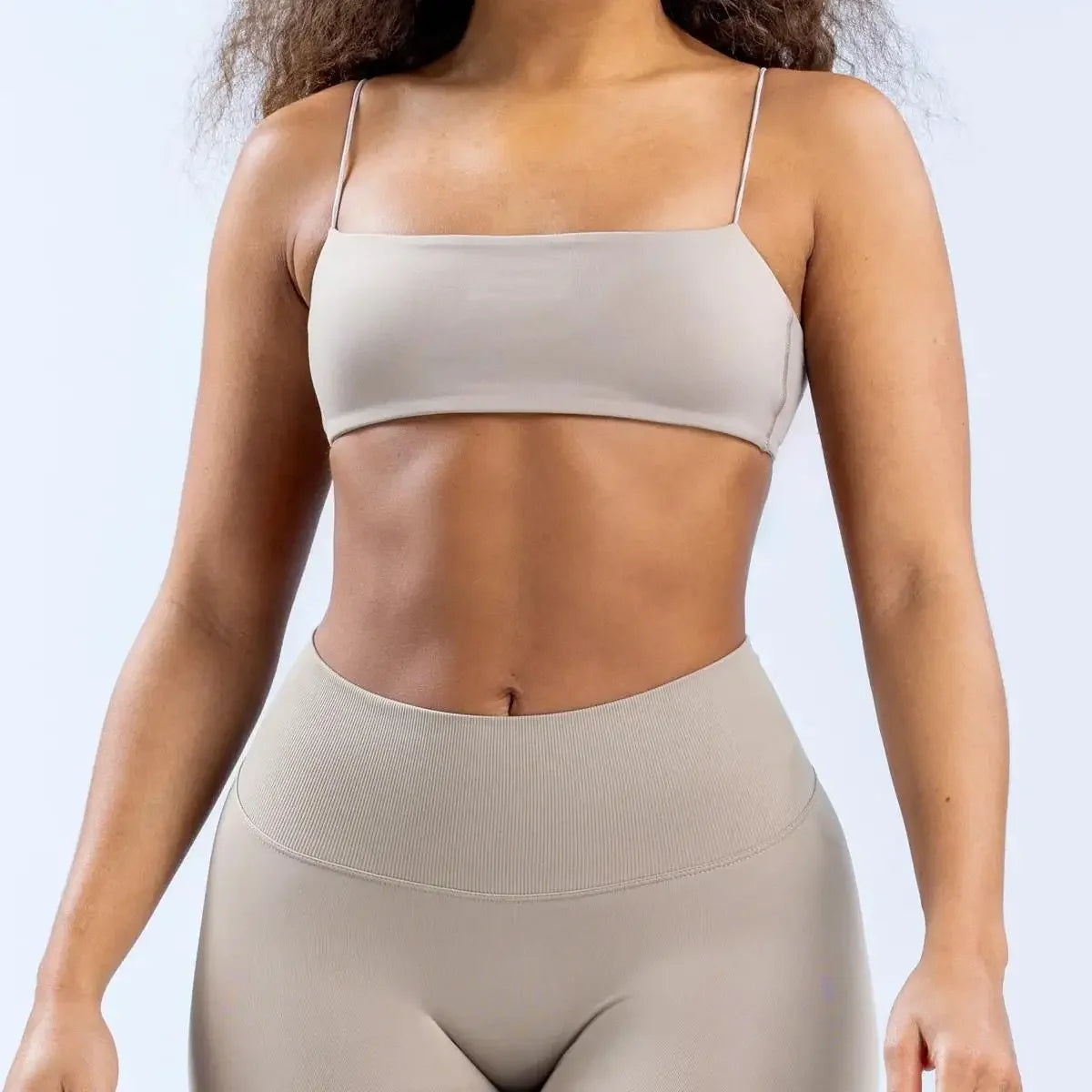 Strap Women Seamless Strappy Back Yoga Bra Medium Support Gym Crop Top Padded Sports Bra Fitness Top Wrap The Chest