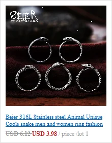BEIER 2018 New Stainless Steel Fashion Claw Necklace Pendant With Red/Black/blue Stone fashion jewelry for man BP8-122