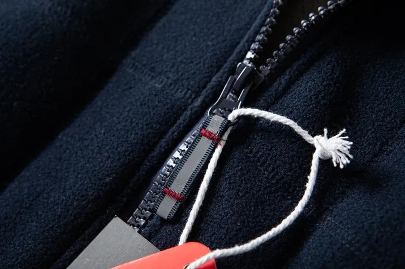 Windproof Fleece Padded Jacket for Men, Anti-Freezing, Warm Coat, Polar Cold, Large Size, Leisure, Fashion, Fall, Winter, New,