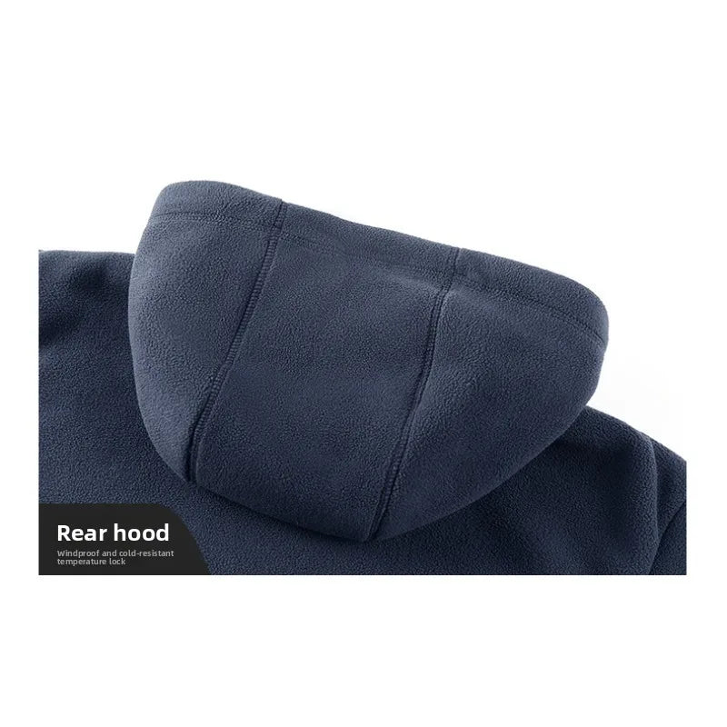 Winter New Fashion Trend Retro Sports Thick Warm Lamb Wool Jacket Men's Casual Loose Comfortable High-Quality Plus Size Jacket