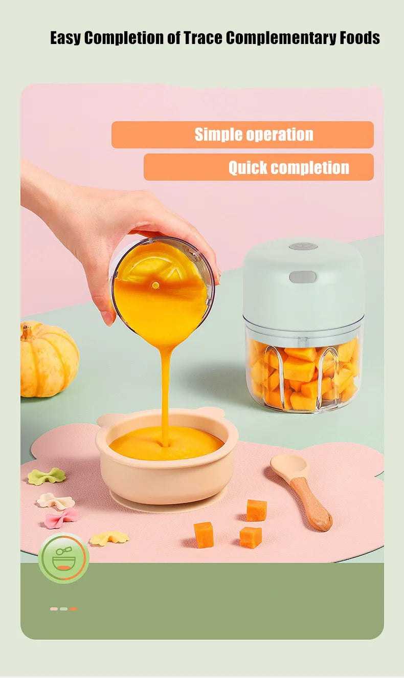 Multifunctional Cooking Machine Automatic Household Meat Grinder Baby Supplementary Food Stirring Minced Garlic ﻿