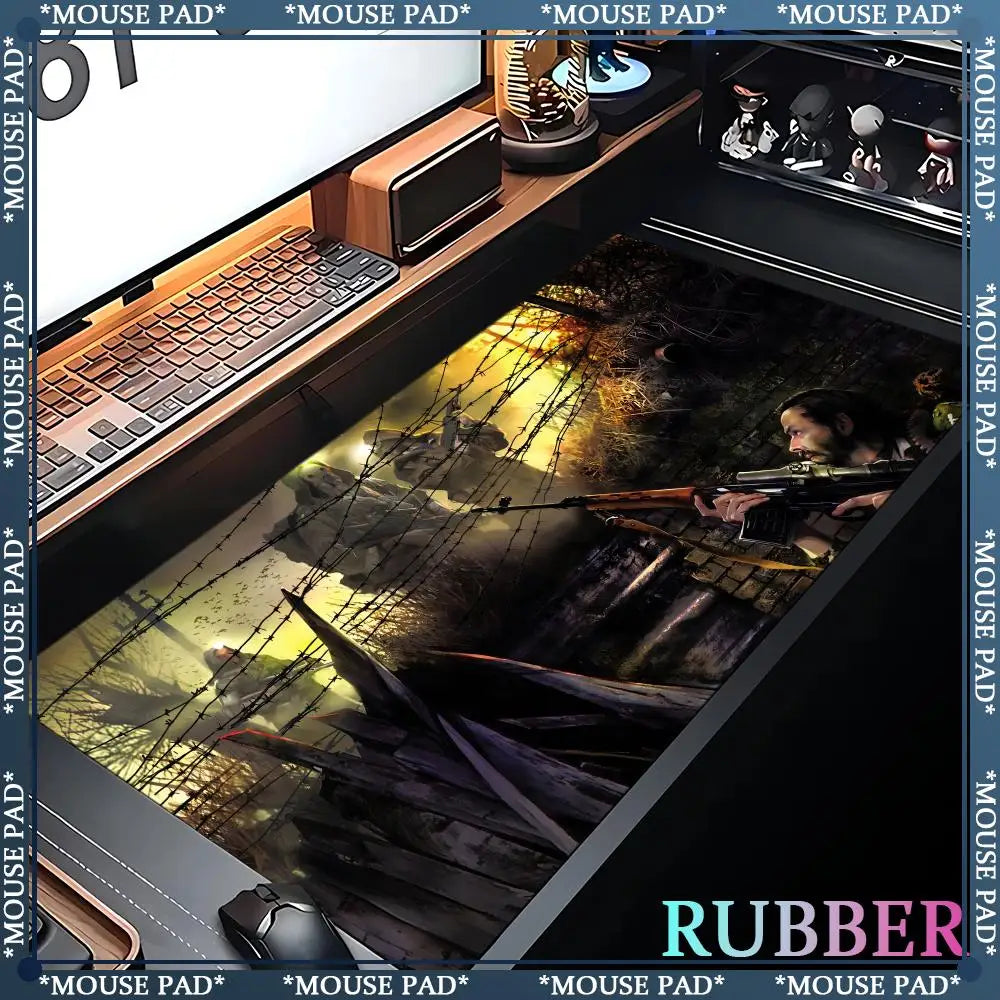 Stalker 2 Extra Large Gaming Mouse mat Computer Laptop Rubber Pad Gaming Keyboard Pad Desk Pad XXL 120*60 cm Lock Edge Mouse Pad