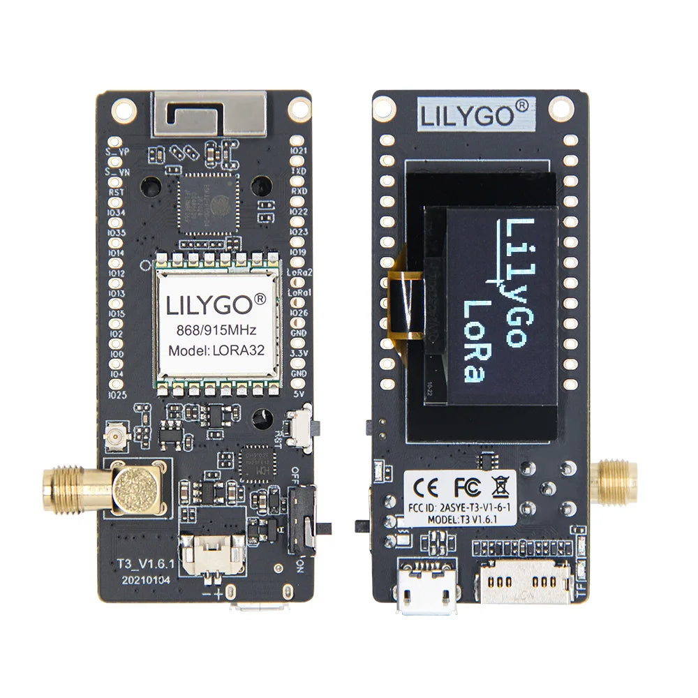 LILYGO® TTGO LoRa32 V2.1_1.6 Version 433/868/915Mhz ESP32 LoRa OLED 0.96 Inch SD Card Bluetooth WIFI Wireless Module ESP-32  SMA