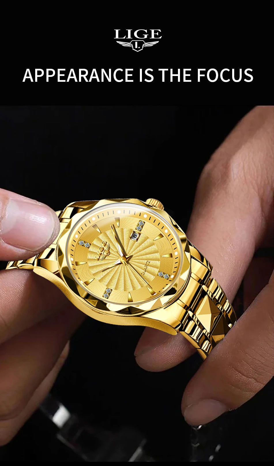 LIGE Watch Men Fashion Military Sports Waterproof Quartz Mens Watches Top Brand Luxury Calendar Chronograph Relogios Masculino