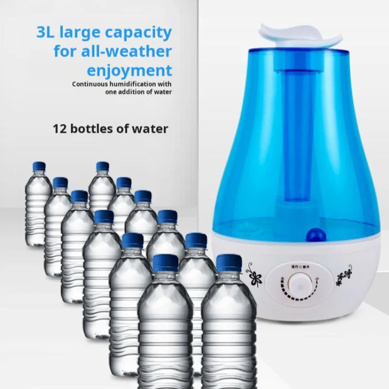 Household bedroom humidifier double spray large mist volume atomizing moisturizing Diffuser Ultrasonic Mini Aroma Air Purifier
