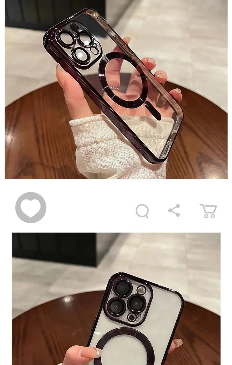 Plating Soft TPU Full Lens Protect Case for iPhone 13 14 12 11 15 Pro Max Plus Magsafe Magnetic Phone Case Wireless Charge Cover